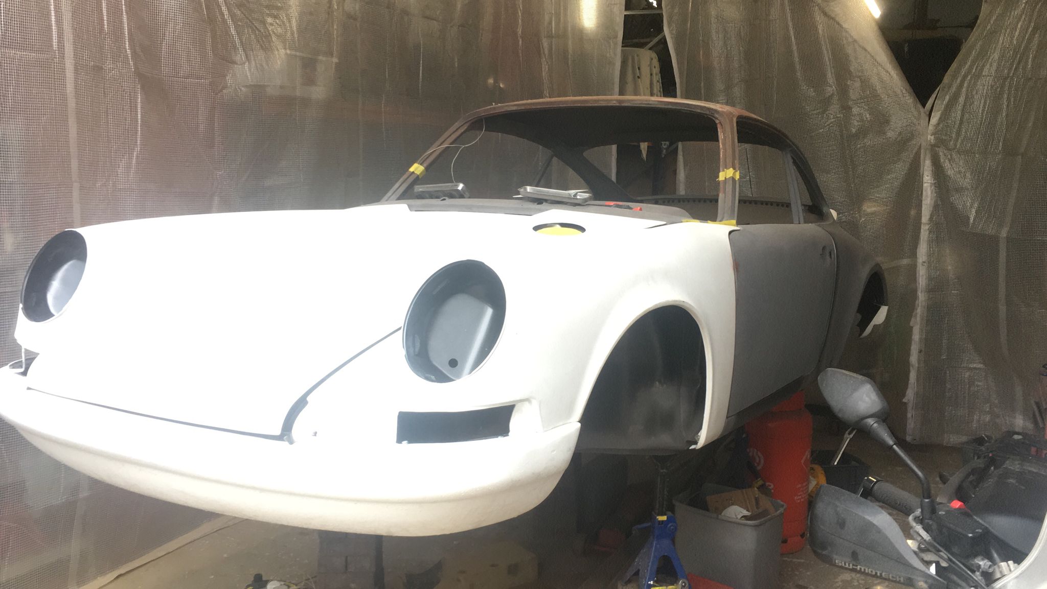 912R bodywork progress, March 2023